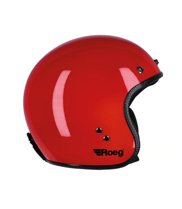 Casco Jet Vintage Flaming Red Roeg - cafetwin