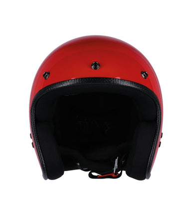 Casco Jet Vintage Flaming Red Roeg - cafetwin