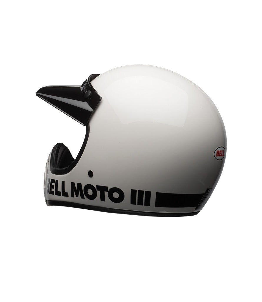 Bell Helmet Moto-3 Classic Glossy White | Cafetwin.com – cafetwin