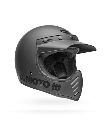 Motorcycle Helmet - 3 Classic Matte Black - Bell Helmets - cafetwin