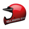 Motorcycle Helmet - 3 Classic Red - bell Helmets - cafetwin