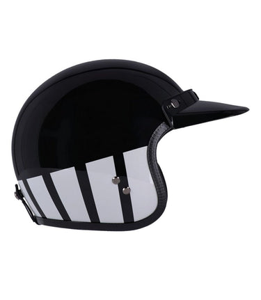 Vintage Roeg Carbonstone White Approved Helmet - cafetwin