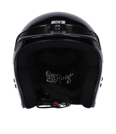 Vintage Roeg Carbonstone White Approved Helmet - cafetwin