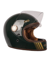 Capacete Vintage Roadster III By City - Verde Escuro - cafetwin