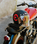 Casco Jet Royal Enfield Spirit Matte Black / Red - cafetwin