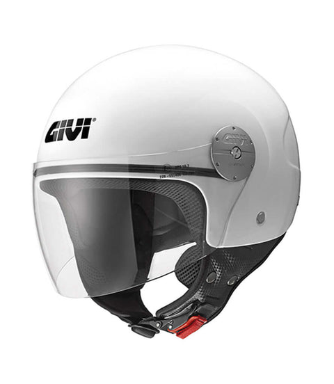 Casco Demi Jet GIVI 10.7 Evo Solid Color - Bianco Lucido