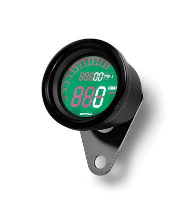 Contachilometri Digitale con Contagiri Moto Nero Velona - Daytona - cafetwin