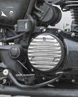 'Ribbed' Glossy Right Engine Cover for Honda - cafetwin