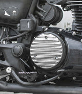 'Ribbed' Glossy Right Engine Cover for Honda - cafetwin
