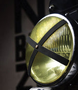 Croix de Phare Moto Cafe Race En cuir - Noir - cafetwin