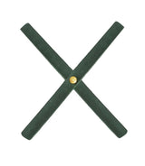 Croix de Phare Moto Cafe Racer en cuir vert - cafetwin