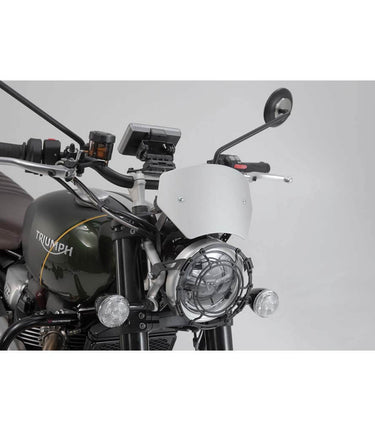 Windscreen Silver for Triumph Scrambler 1200 XC/XE from 18 - Sw - Motech - cafetwin