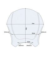 Windscreen Smoked for SCRAM 411 - GIVI - cafetwin