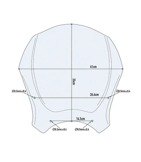 Cupolino per Moto Guzzi V7 850 Fumè - GIVI - cafetwin