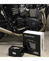 'Ribbed' Side Panels for Triumph T120 - cafetwin
