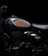Tank Side Protectors for HNTR 350 - Diamonds - Brown - cafetwin