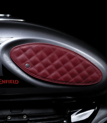 Tank Side Protectors for HNTR 350 - Diamonds - Red - cafetwin