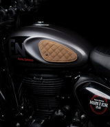 Tank Side Protectors for HNTR 350 - Ramble Diamond - Brown - cafetwin