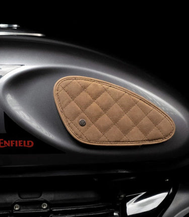 Tank Side Protectors for HNTR 350 - Ramble Diamond - Brown - cafetwin