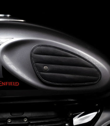 Tank Side Protectors for HNTR 350 - Ramble Stripes - Black - cafetwin