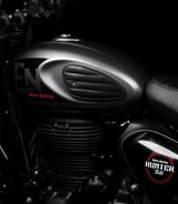 Tank Side Protectors for HNTR 350 - Ramble Stripes - Black - cafetwin