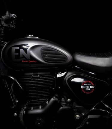 Tank Side Protectors for HNTR 350 - Ramble Stripes - Black - cafetwin