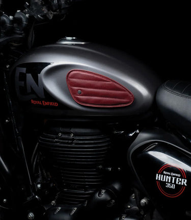 Tank Side Protectors for HNTR 350 - Ramble Stripes - Red - cafetwin