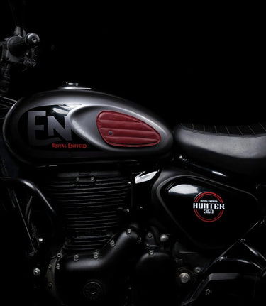 Tank Side Protectors for HNTR 350 - Ramble Stripes - Red - cafetwin