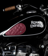 Tank Side Protectors - Tear Drop Diamond - Red - cafetwin