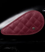 Tank Side Protectors - Tear Drop Diamond - Red - cafetwin