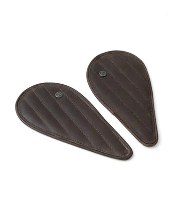 Tank Side Protectors - Tear Drop Stripes - Caffeine - cafetwin