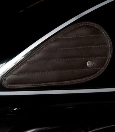 Tank Side Protectors - Tear Drop Stripes - Caffeine - cafetwin