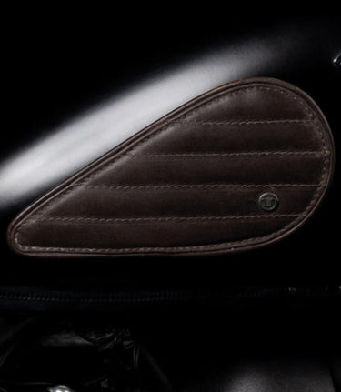 Tank Side Protectors - Tear Drop Stripes - Caffeine - cafetwin