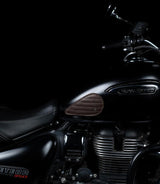 Tank Side Protectors - Tear Drop Stripes - Caffeine - cafetwin