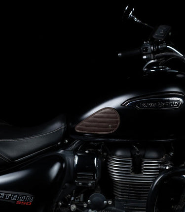 Tank Side Protectors - Tear Drop Stripes - Caffeine - cafetwin