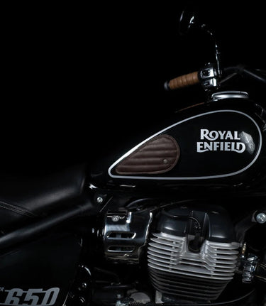 Tank Side Protectors - Tear Drop Stripes - Caffeine - cafetwin