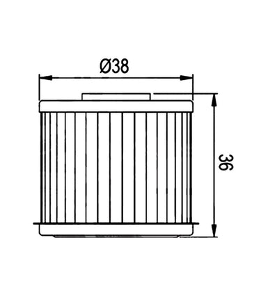 HiFlo Ölfilter für Honda GB350 / CB350 - cafetwin
