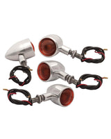 Custom Approved Chrome Motorcycle Indicators - Set of 4