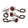 Custom Chrome Approved Motorcycle Indicators - Set of 4
