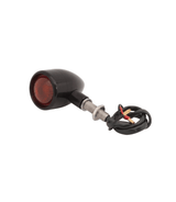 Turn Signals Black Homologated Motorcycle Custom - Set of 4 - cafetwin