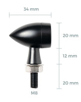 Intermitentes Moto Homologados - Lunar 2 in 1 - Cafe Twin - cafetwin