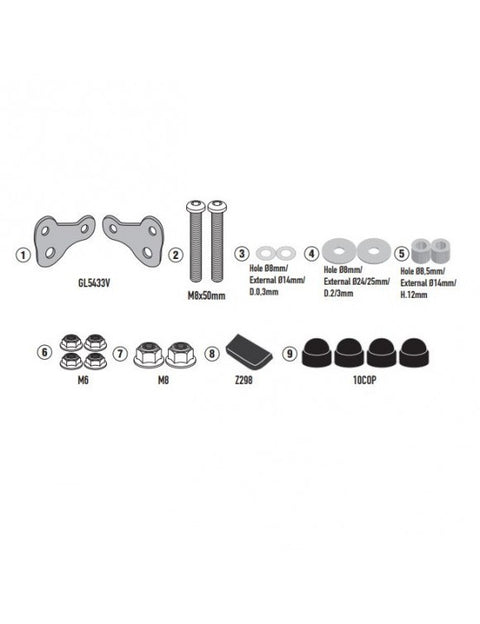 Windshield Attachments HNTR 350 A9056A GIVI