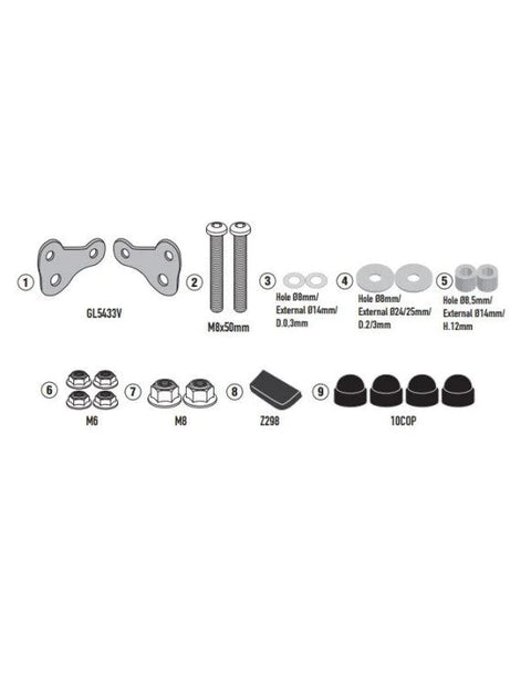 Attacchi Parabrezza SCRAM 411 GIVI - AL9055A