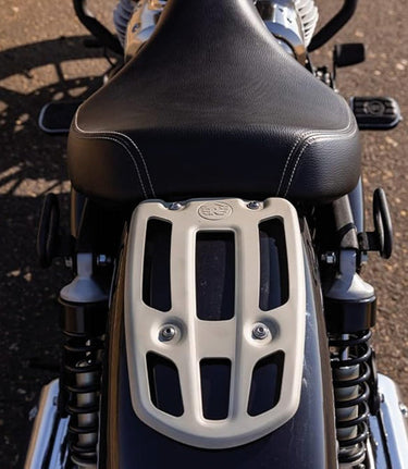 Rear Fender Grill for Super Meteor 650 - Silver - cafetwin