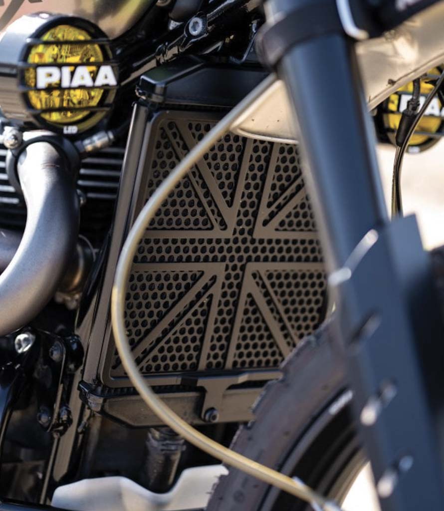 Scrambler Radiator Triumph Scrambler 1200 Radiator Guard Grille – cafetwin