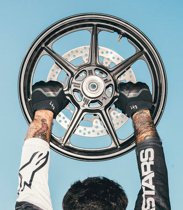 Sommer-Motorradhandschuhe Ace Schwarz