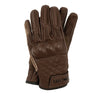 Braune Moto Handschuhe mit Turtle Protektoren - cafetwin
