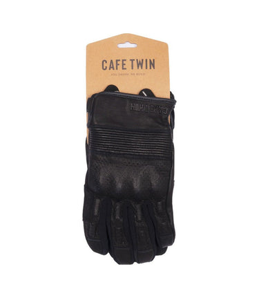 Guanti Moto Rapido Neri Cafe Twin con Protezioni e Palm Slider - cafetwin