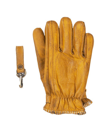 Gants Moto Vintage 13 1/2 Loud Ride Jaunes - cafetwin