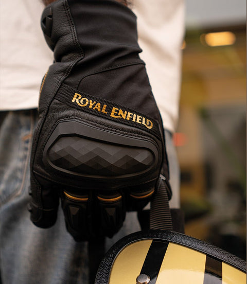 Guanti Royal Enfield x Revit Darcha Black - cafetwin